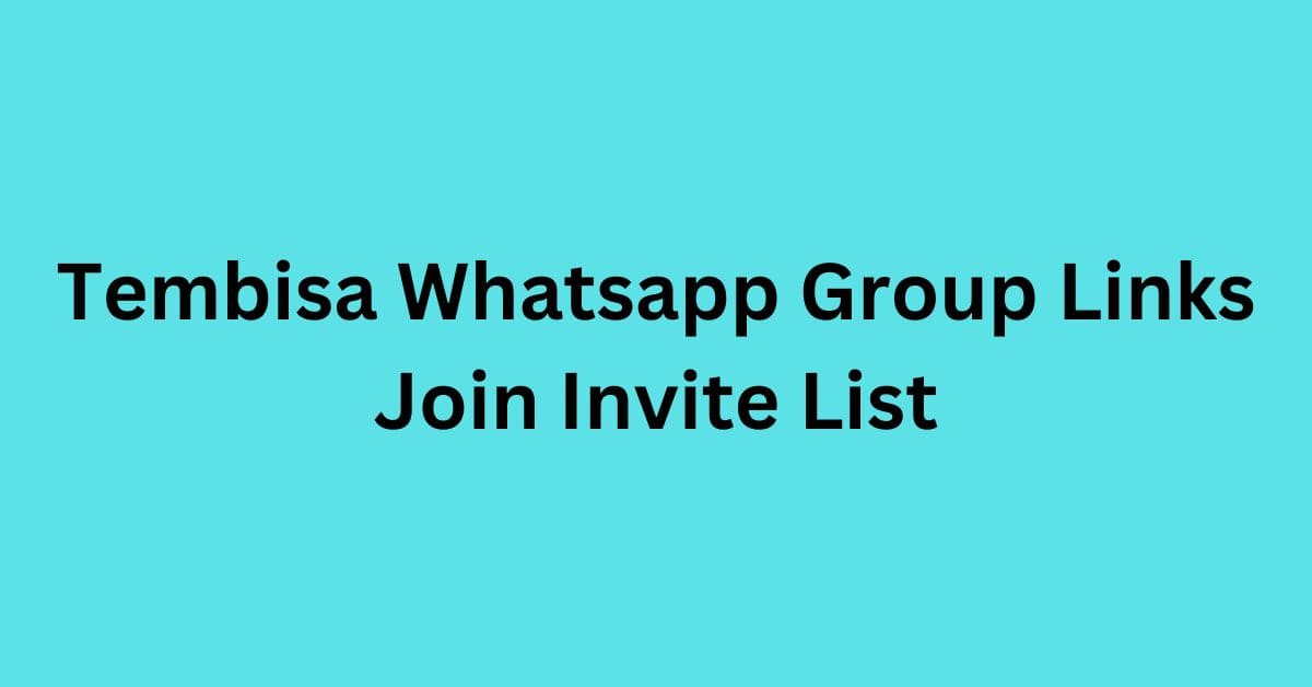 You are currently viewing Tembisa Whatsapp Group Links Join Invite List